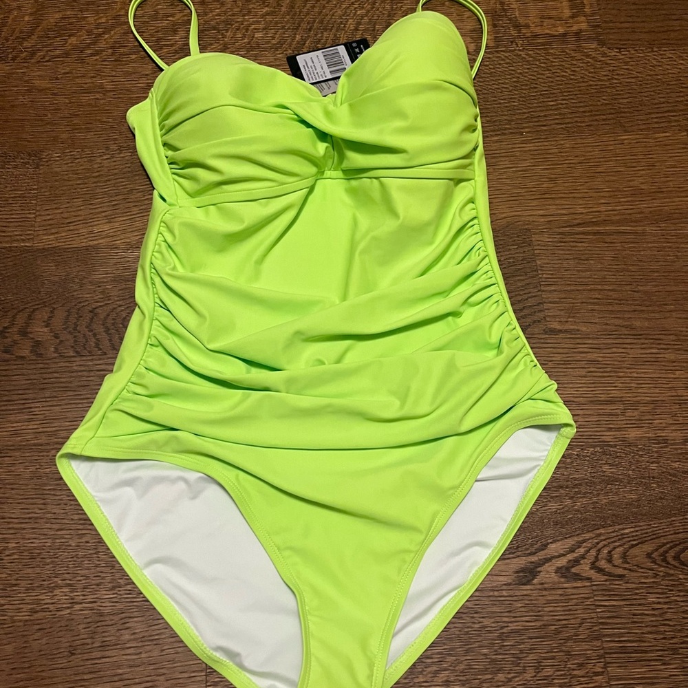 RELLECIGA Women's One Piece Swimsuit with Removable Straps Size Large